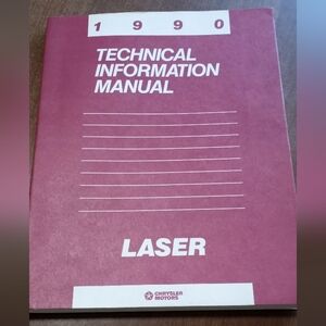 Plymouth Laser 1990 Technical Information Manual Chrysler Corp
